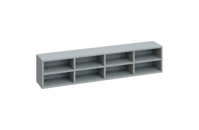 EP 8 x A4 police závěsná, šedá